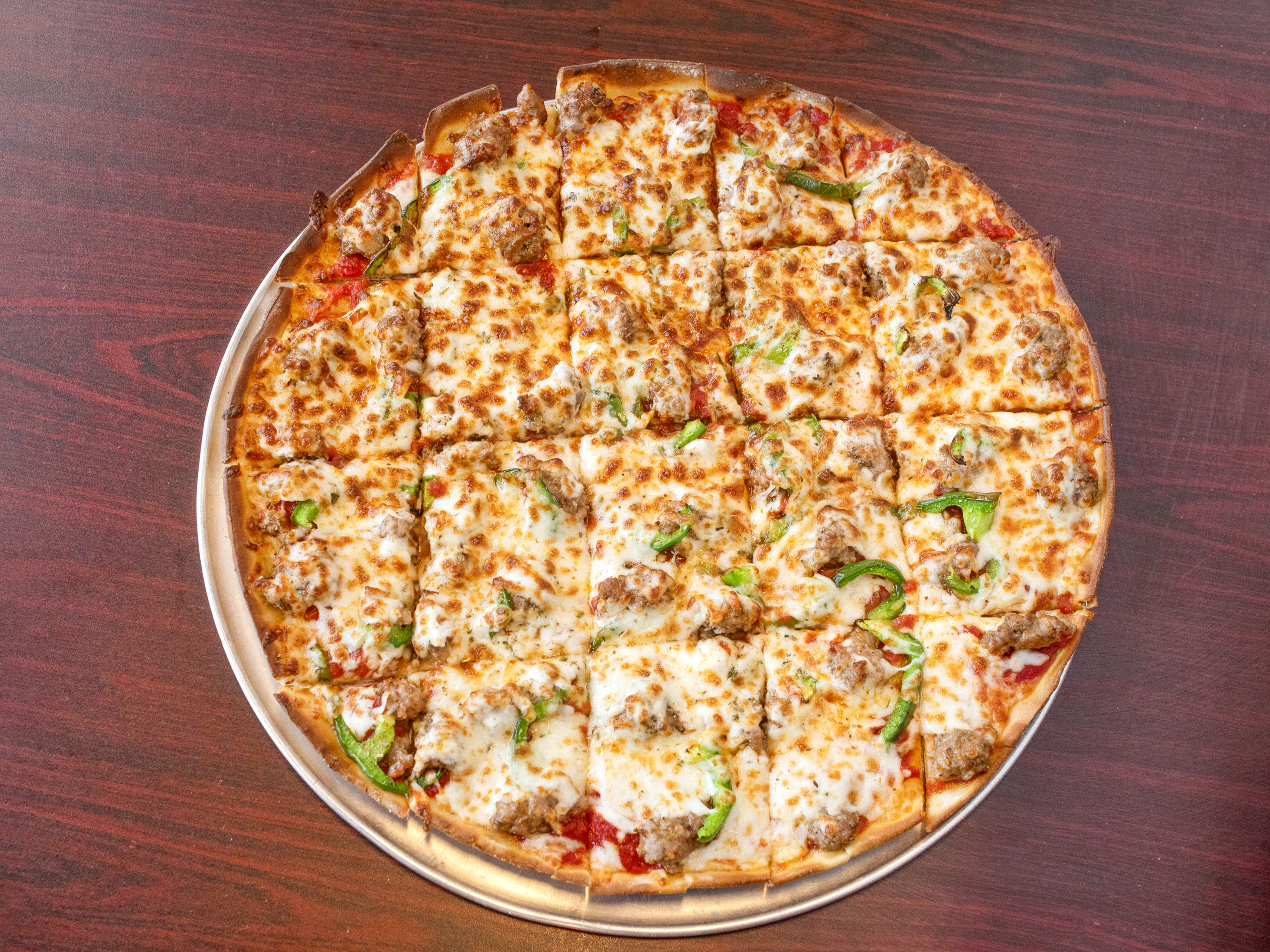 Order Thin Crust Pizza food online from South Of Chicago Pizza & Beef store, Greenwood on bringmethat.com