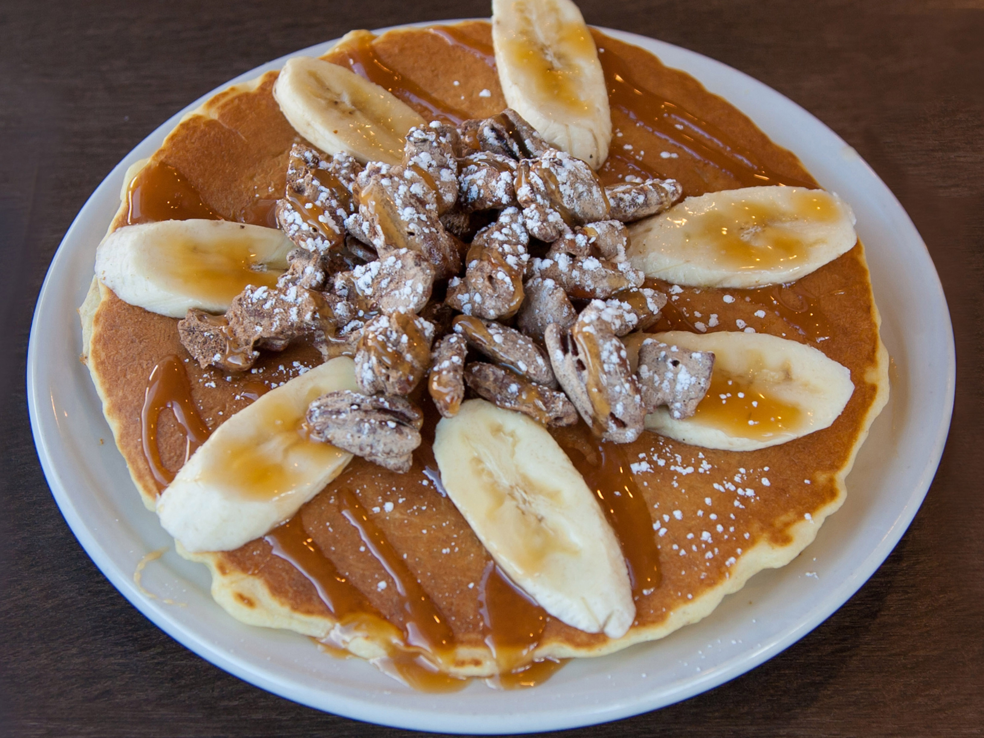 Order Caramel Banana Pancakes food online from Southern Belle store, Barrington on bringmethat.com