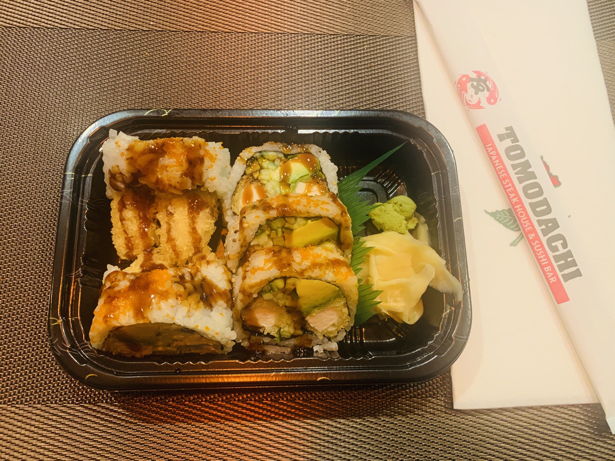 Order 9. Chicken Tempura Roll(5pcs) food online from Tomodachi Japanese Steakhouse & Sushi Bar store, Royersford on bringmethat.com
