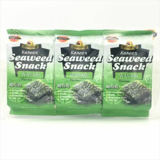 Order Korean Seaweed Snack - Wasabi food online from IV Deli Mart store, Goleta on bringmethat.com
