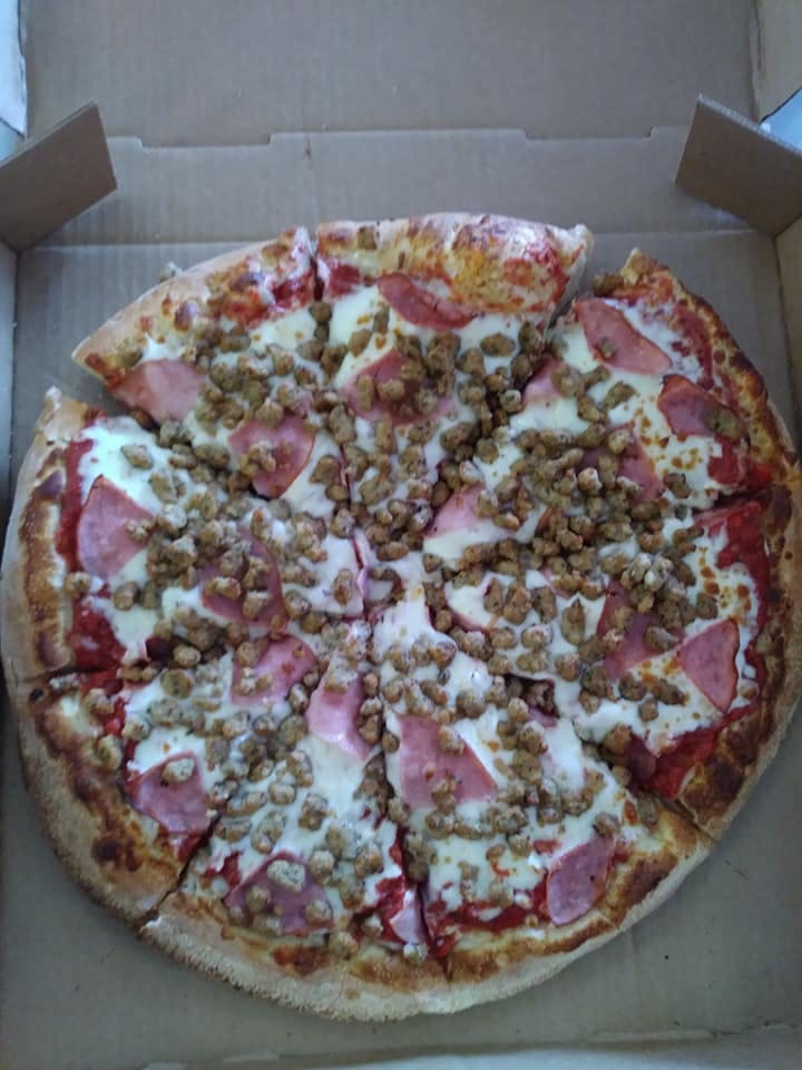 Order Meat Lover's Pizza - Medium 12'' food online from Diamond Plus Pizza store, Hemet on bringmethat.com