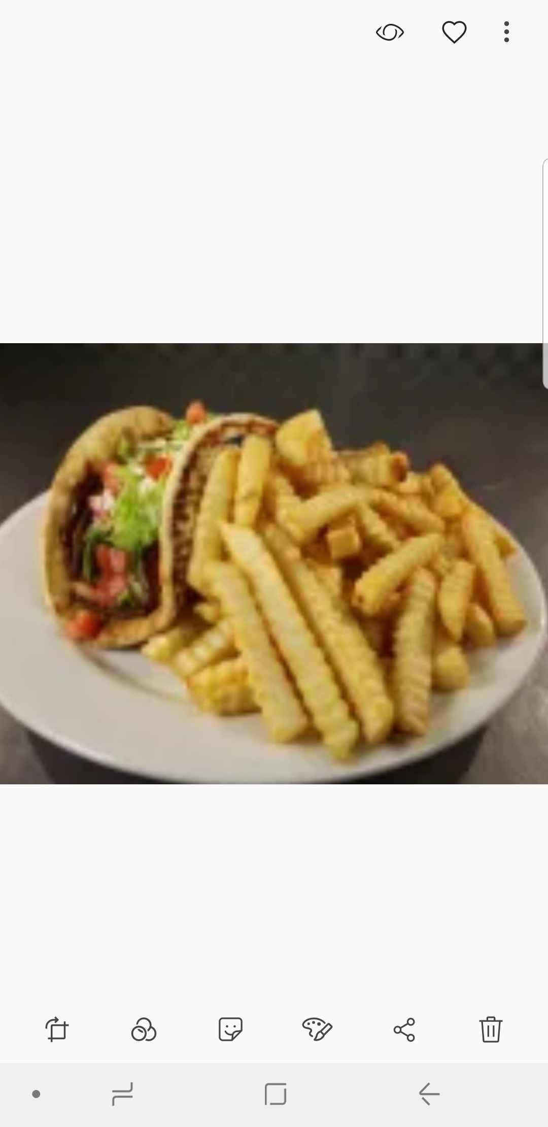 Order Gyro Sandwich and fries food online from Romeo's Pizza and Pasta store, Wadsworth on bringmethat.com