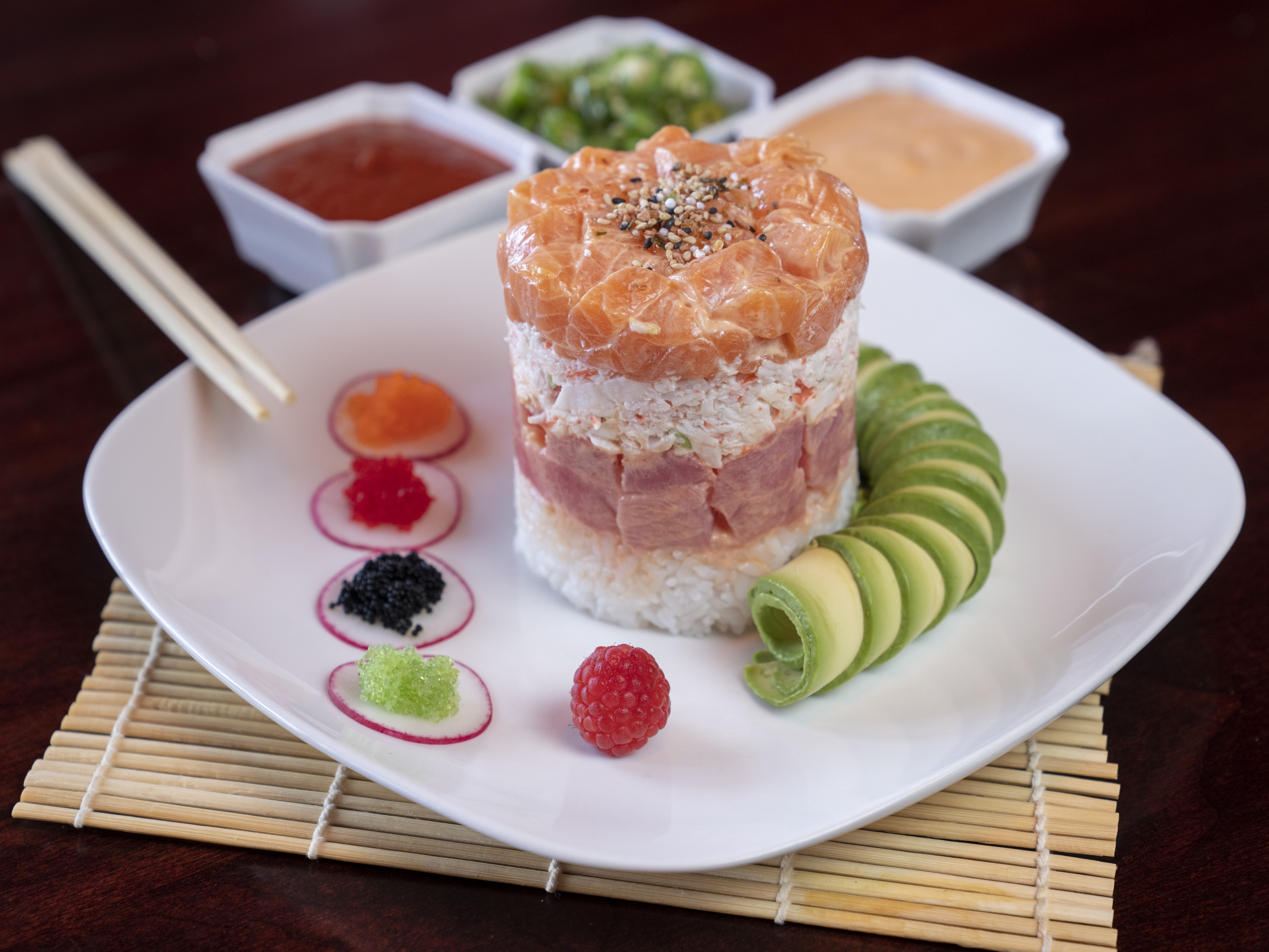 Order Fussion Mixed Tower food online from Fussion Sushi Bar store, Laredo on bringmethat.com