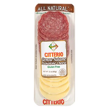 Order Citterio Genoa Salami & Provolone Cheese 3oz food online from Sheetz store, Coraopolis on bringmethat.com