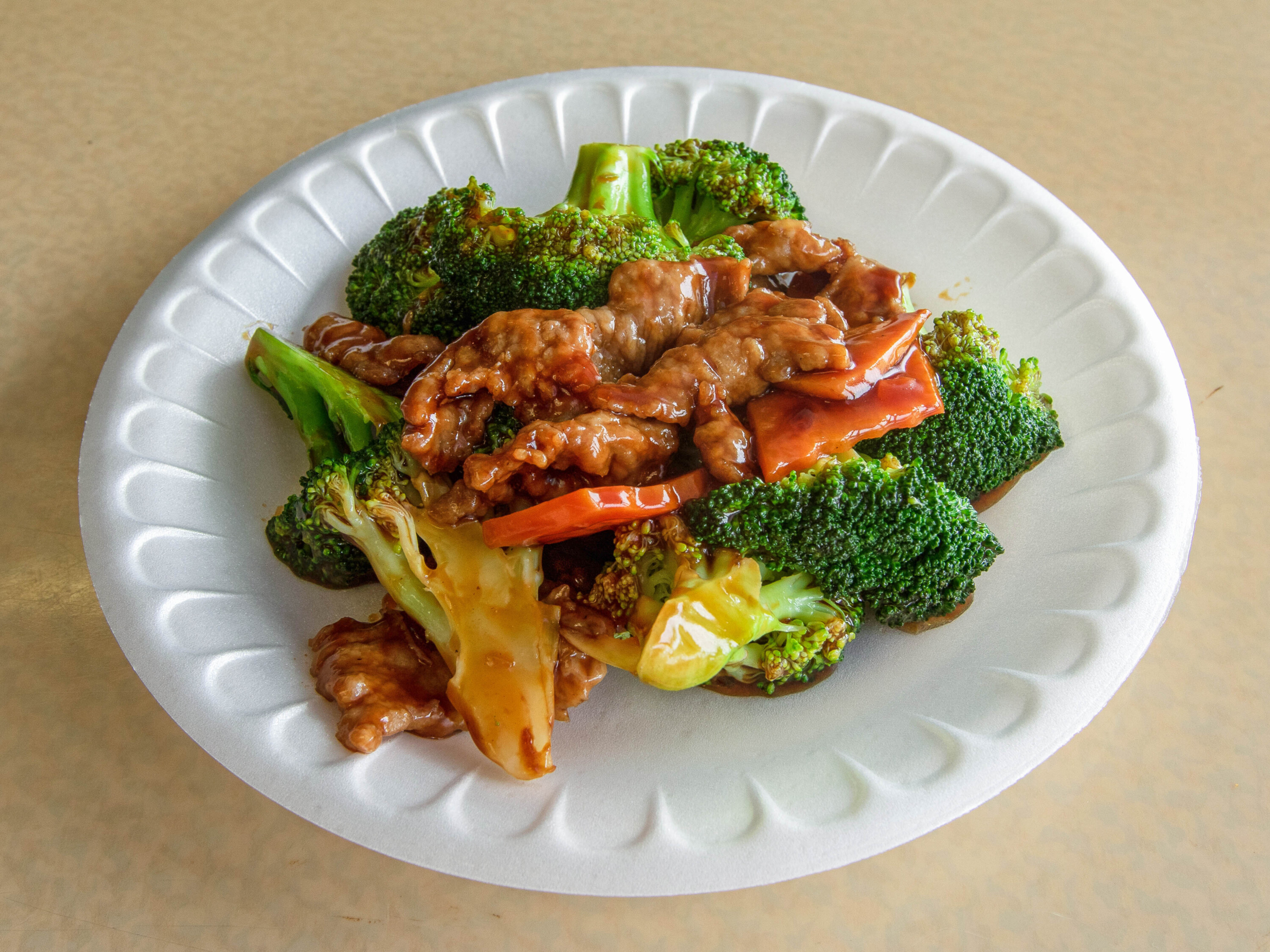 Order 89. Beef with Broccoli 芥兰牛 food online from Panda Wok store, Evans Mills on bringmethat.com