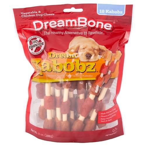 Order DreamBone Kabobz Rawhide Free Dog Chews Triple Meat - 18.0 ea food online from Walgreens store, Kingwood on bringmethat.com