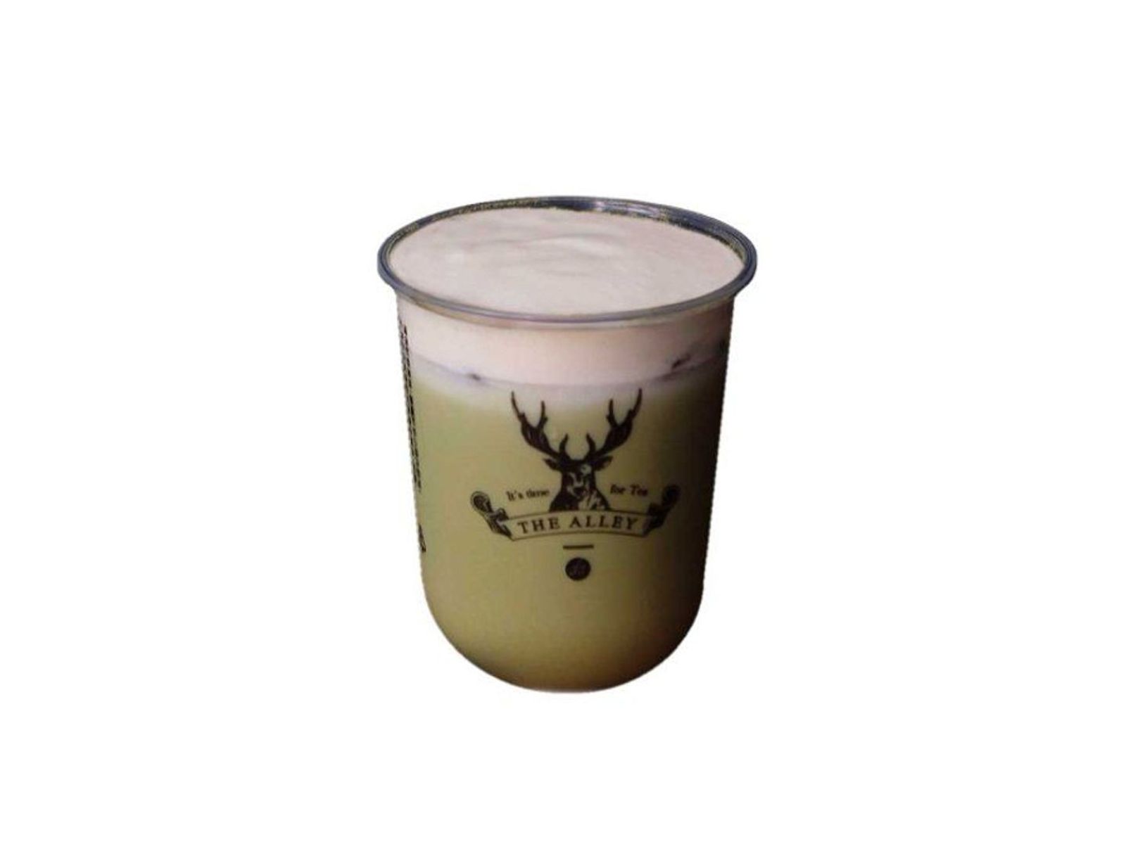 Order Matcha Peach Oolong Latte food online from The Alley store, San Gabriel on bringmethat.com