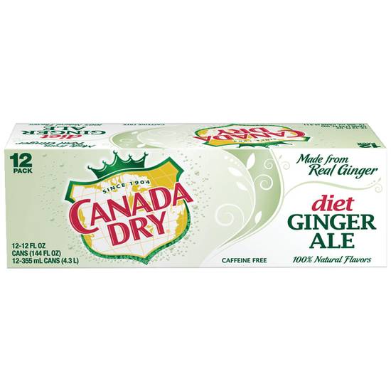 Order Canada Dry Diet Ginger Ale Soda 12-Pack of 12oz Cans food online from Cvs store, VINELAND on bringmethat.com