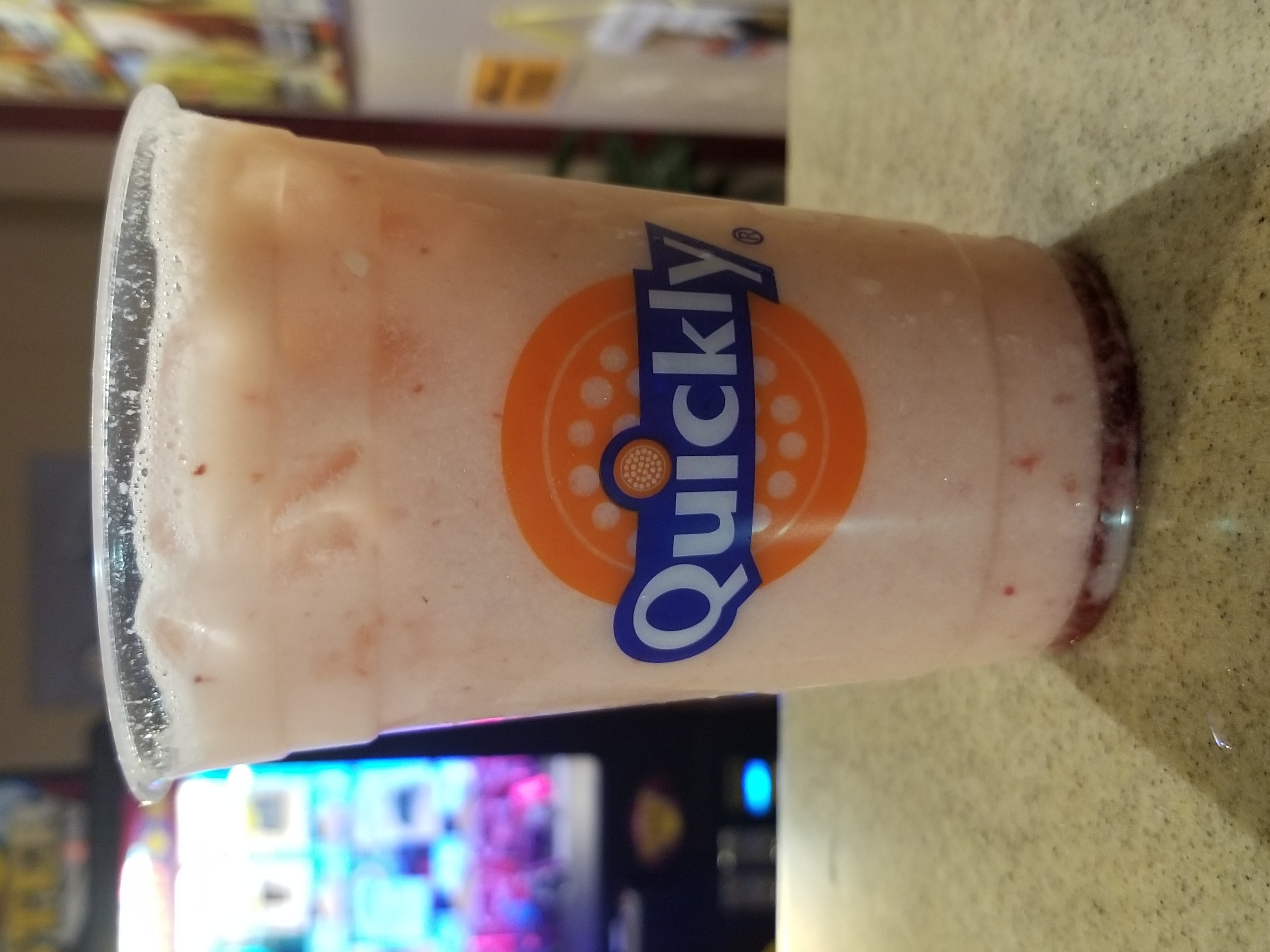 Order Strawberry Milk Tea food online from Quickly store, San Francisco on bringmethat.com