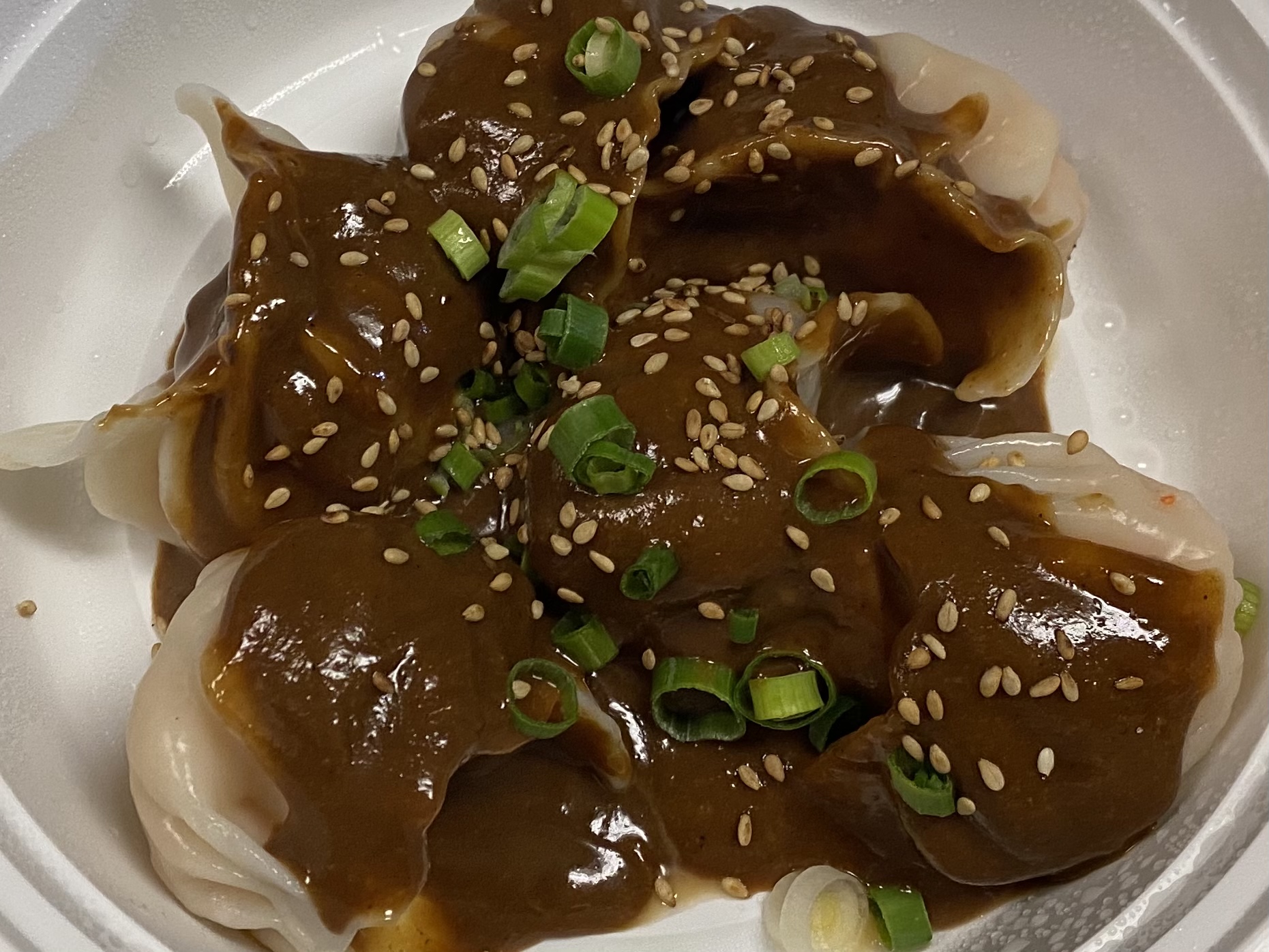 Order Dumpling in Spicy Sesame Sauce芝麻饺子 food online from Kumo Asian Fusion store, Brick on bringmethat.com