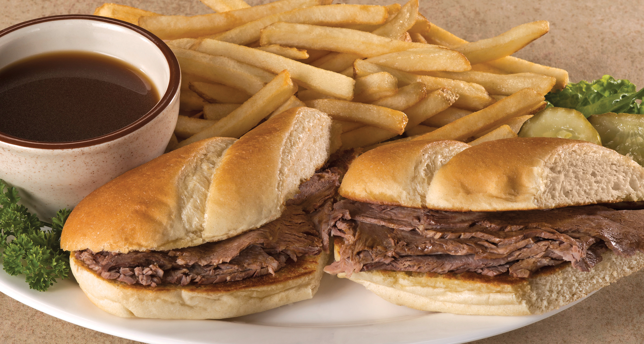 Order French Dip Combo food online from Fryn’ Pan store, Sioux Falls on bringmethat.com