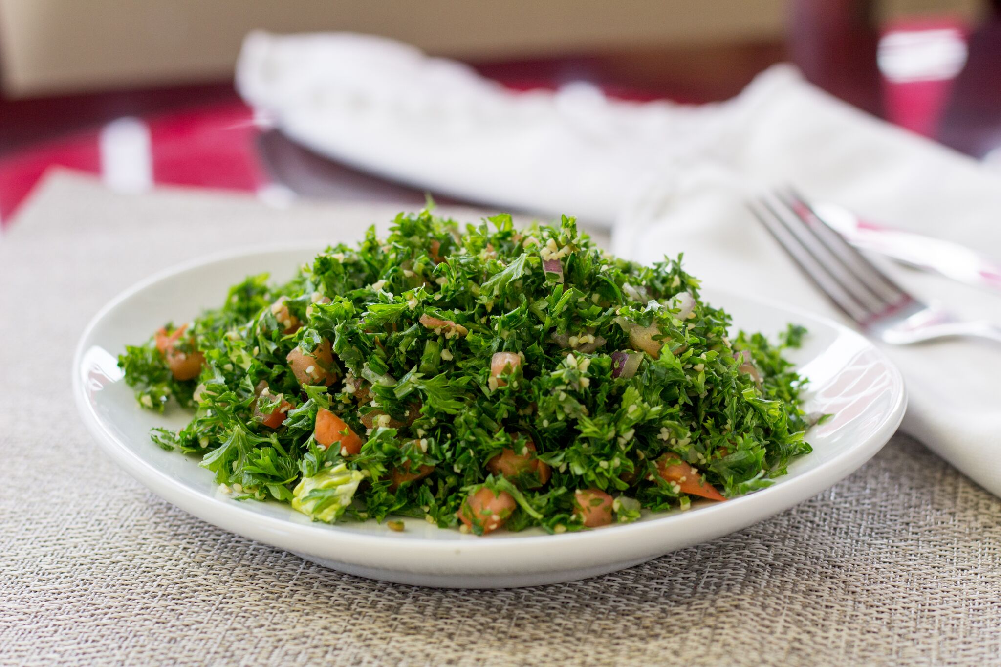Order 7. Tabbouleh food online from House of Falafel store, Cupertino on bringmethat.com