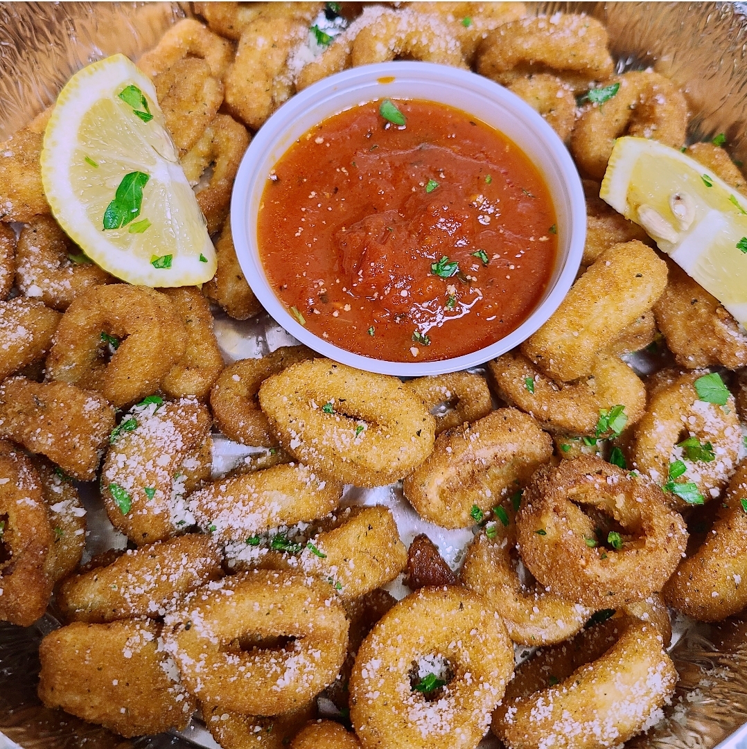 Order Fried Calamari food online from Jay's Pizza & Eats store, Stony Point on bringmethat.com