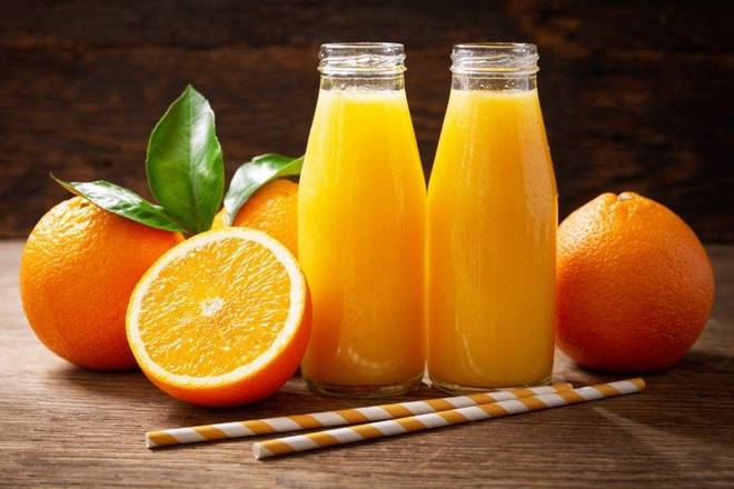 Order Large Fresh Squeezed Orange Juice food online from Mocha Town store, Newark on bringmethat.com