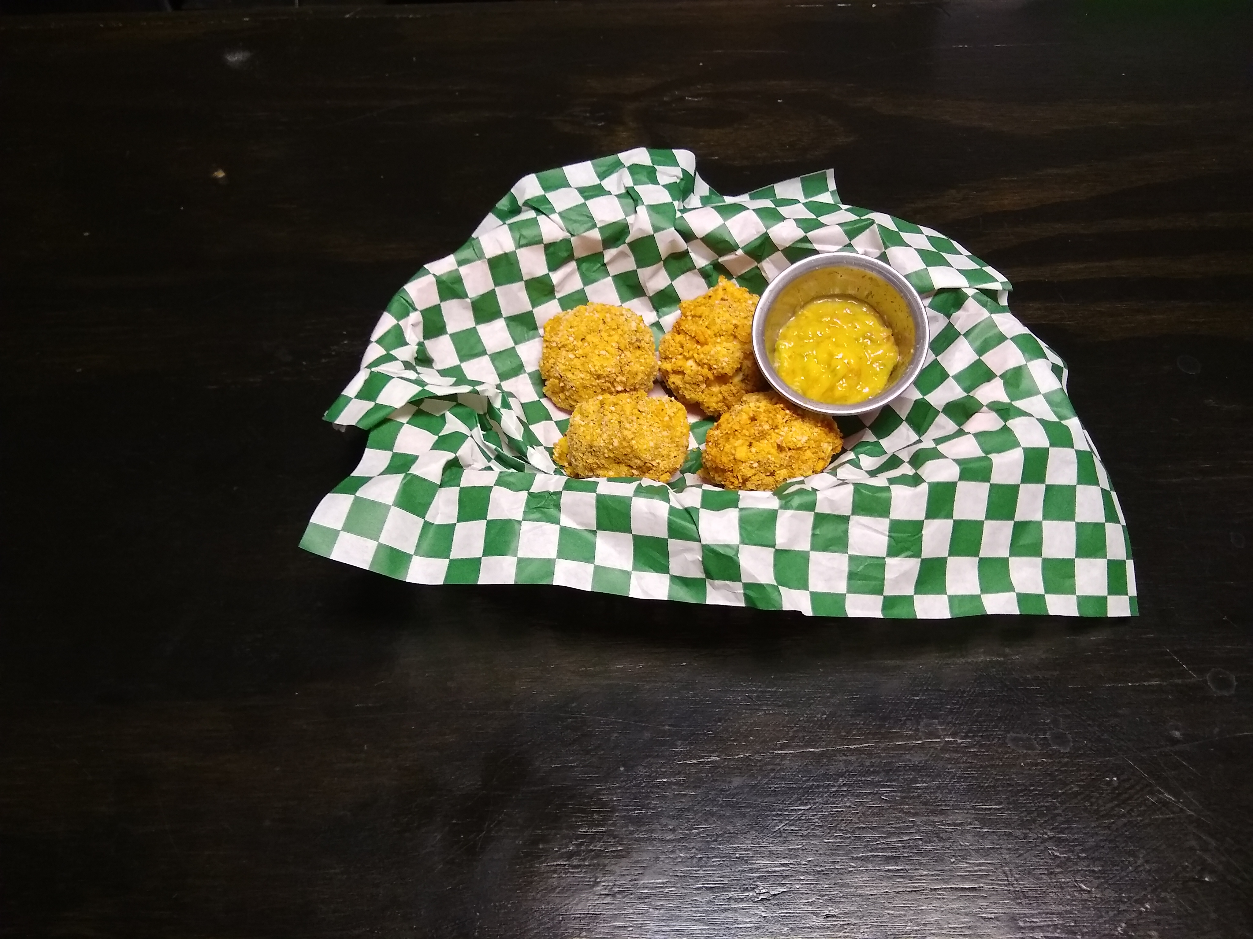 Order Mac & Cheese Balls food online from Cafe & Canela store, El Paso on bringmethat.com