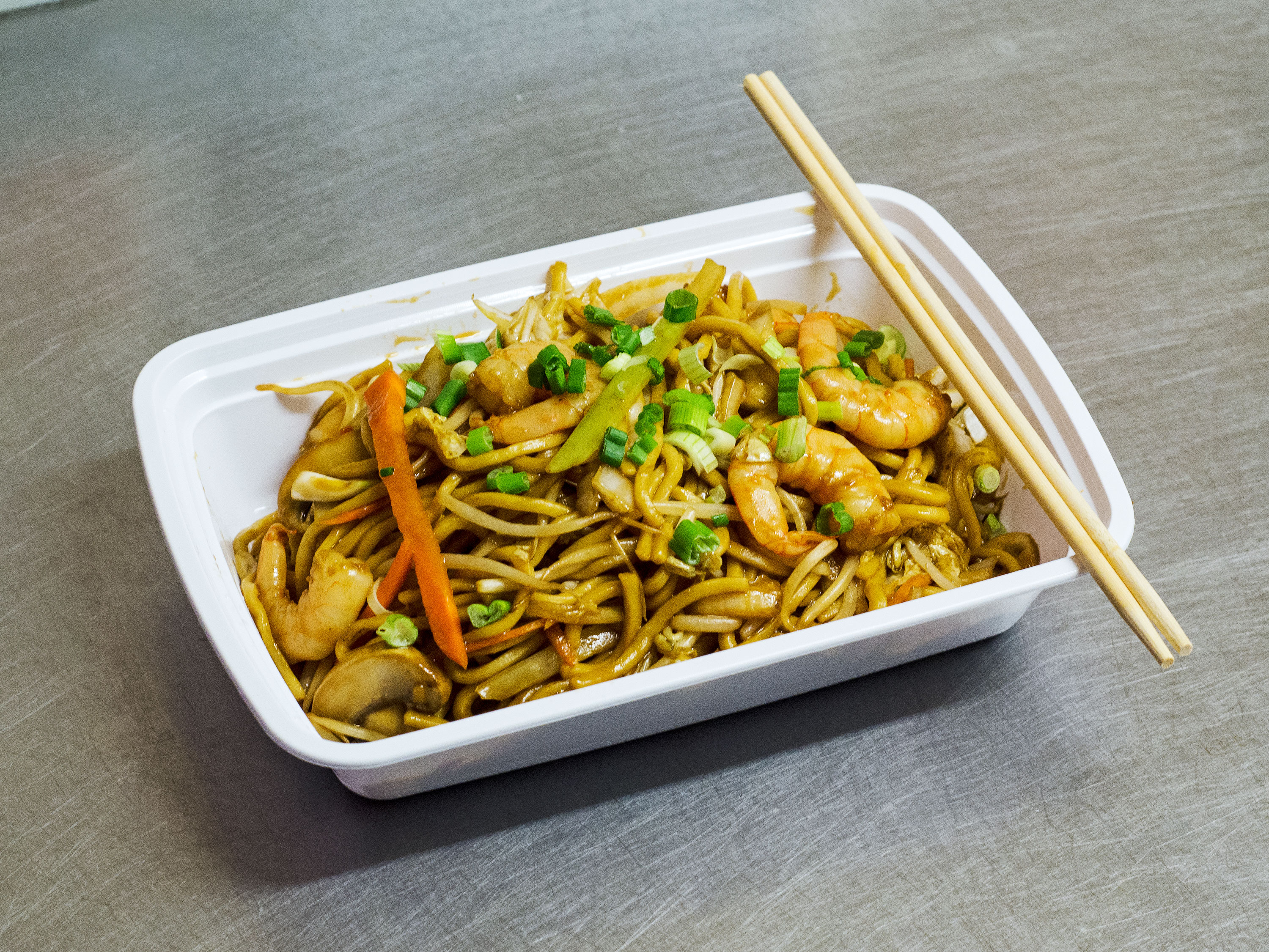 Order Shrimp Lo Mein food online from New Wong House store, Philadelphia on bringmethat.com