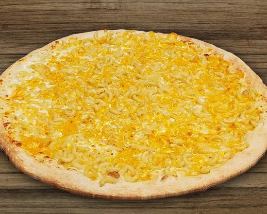 Order 18" Mac and Cheese Pizza food online from Mucca Dairy store, Los Angeles on bringmethat.com