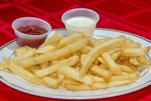 Order Large French Fries food online from Papa Ray's Pizza - Miriam St. store, Daly City on bringmethat.com