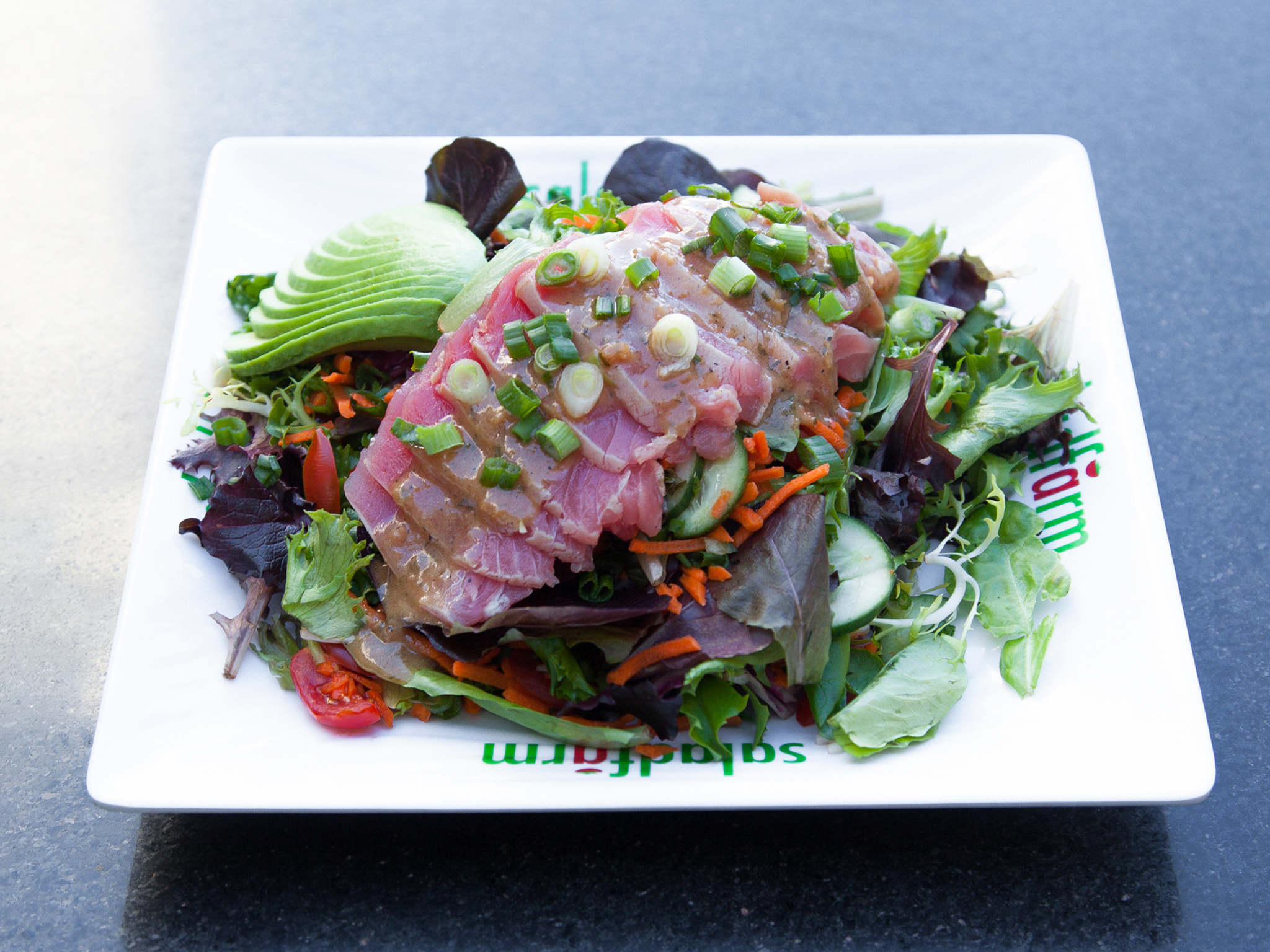 Order 10. Seared Tuna Salad food online from Salad Farm West LA store, Los Angeles on bringmethat.com