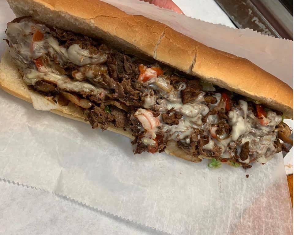 Order Steak & Cheese Grinder - Small food online from Rita Pizza store, Providence on bringmethat.com