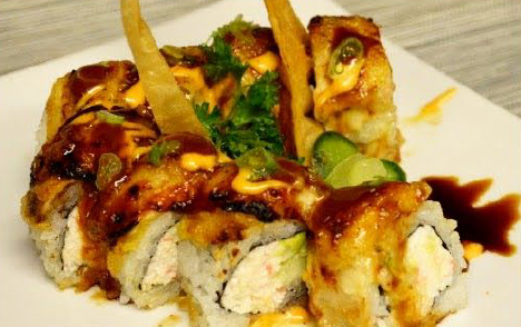 Order Baked Salmon Roll food online from Kino Sushi store, Los Angeles on bringmethat.com