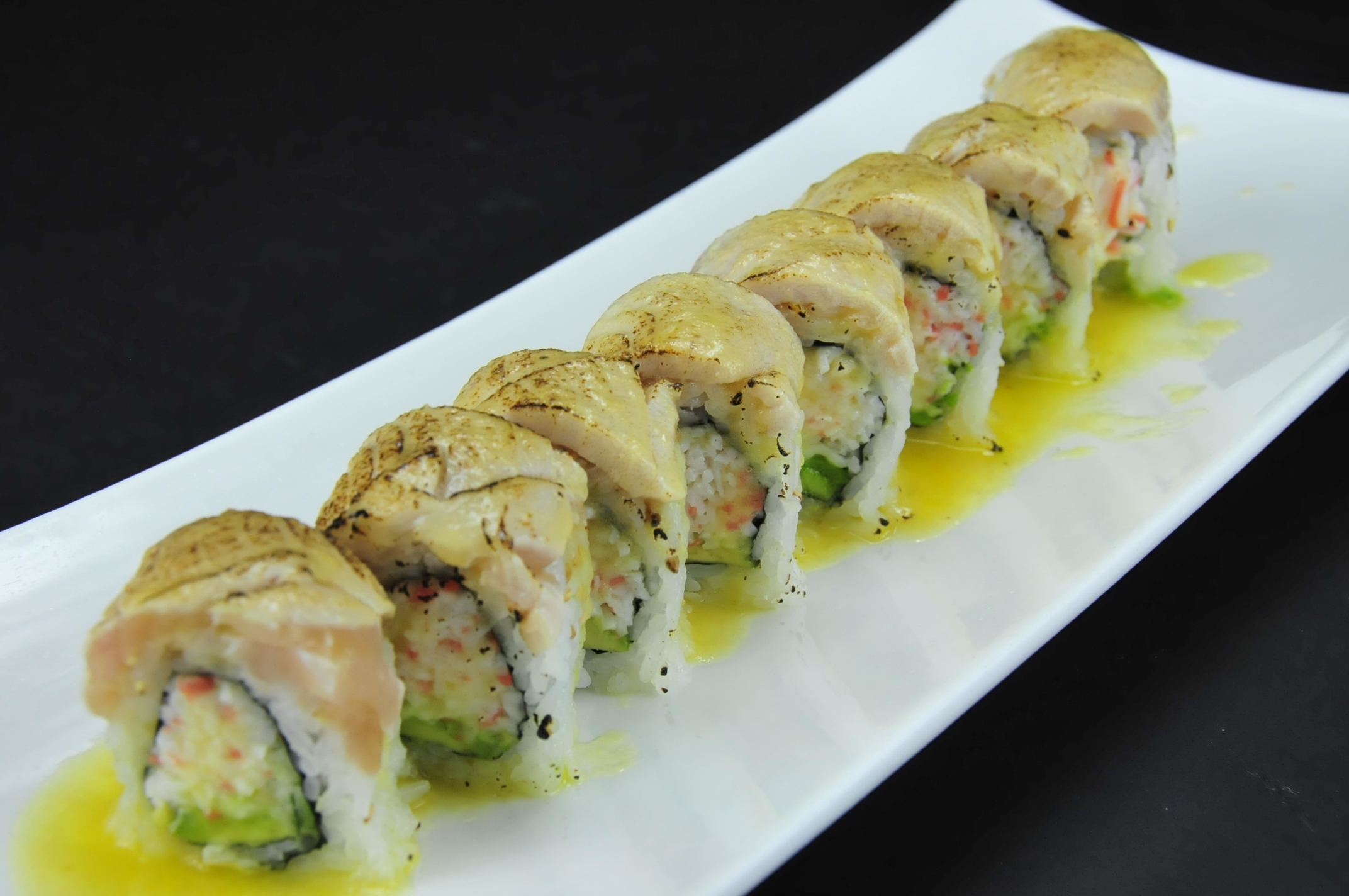 Order 46. Slow Down Roll food online from Krazy Sushi store, Las Vegas on bringmethat.com