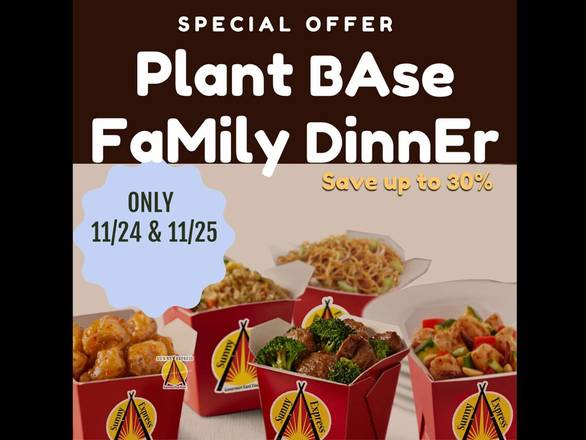 Order Thanksgiving PB Family Dinner food online from Sunny Express Gourmet Fast Food store, Compton on bringmethat.com