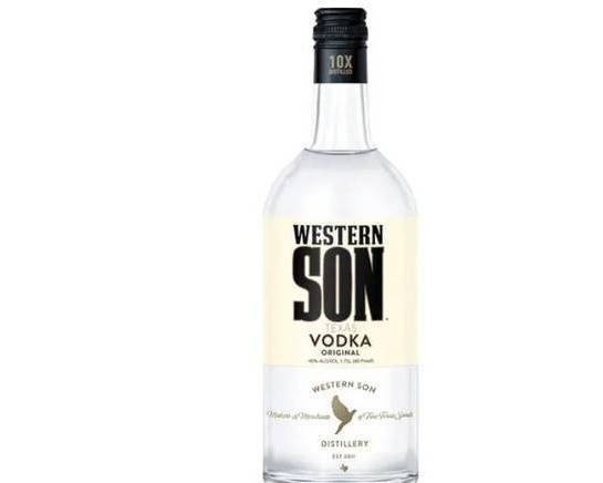 Order Western Son, 1.75L vodka (40.0% ABV) food online from Cold Spring Liquor store, Liberty Hill on bringmethat.com