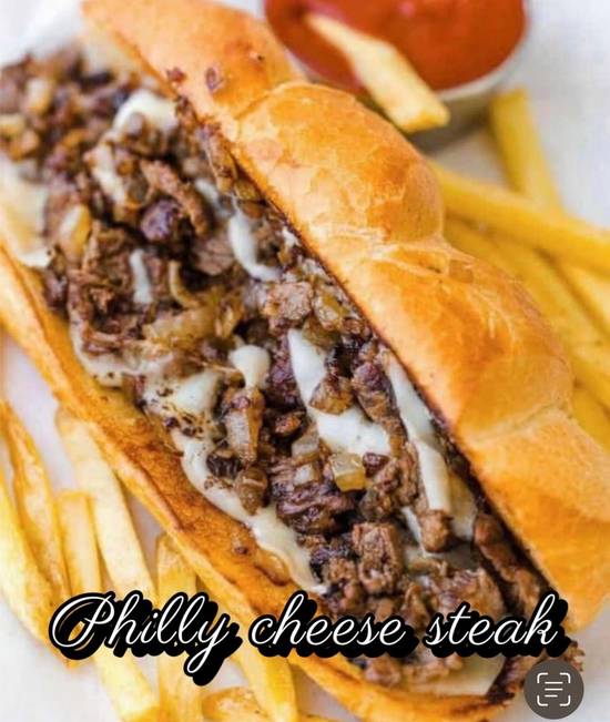Order Philly Cheese Steak Basket food online from Manning House of Crab & More store, Manning on bringmethat.com