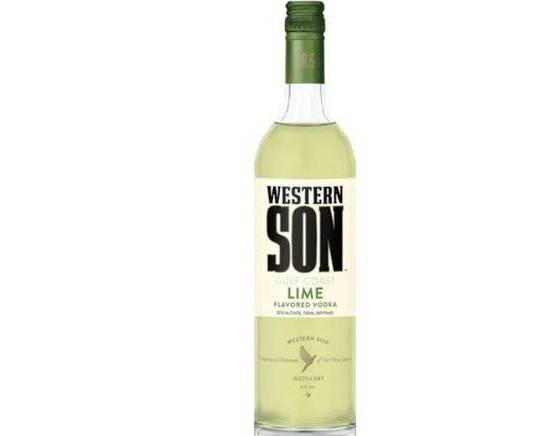 Order Western Son Lime, 750mL vodka (40.0% ABV) food online from Cold Spring Liquor store, Liberty Hill on bringmethat.com