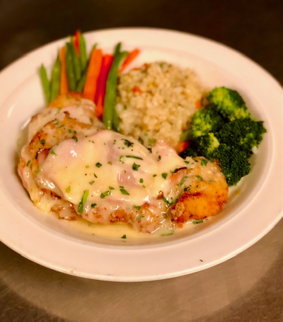 Order Chicken Cordon Bleu food online from Two Steps Downtown Grille store, Danbury on bringmethat.com