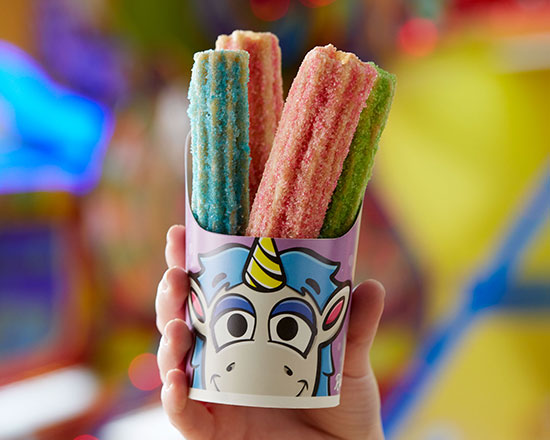 Order Unicorn Churros food online from Chuck E. Cheese store, Kennewick on bringmethat.com