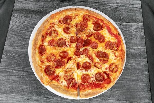 Order One Topping Pizza food online from Post Road Pizza store, Marlborough on bringmethat.com
