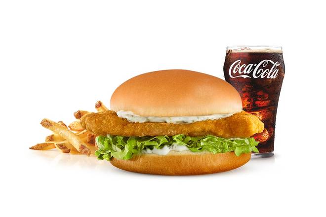 Order Panko-Breaded Fish Sandwich Combo food online from Carl's Jr. store, Victorville on bringmethat.com