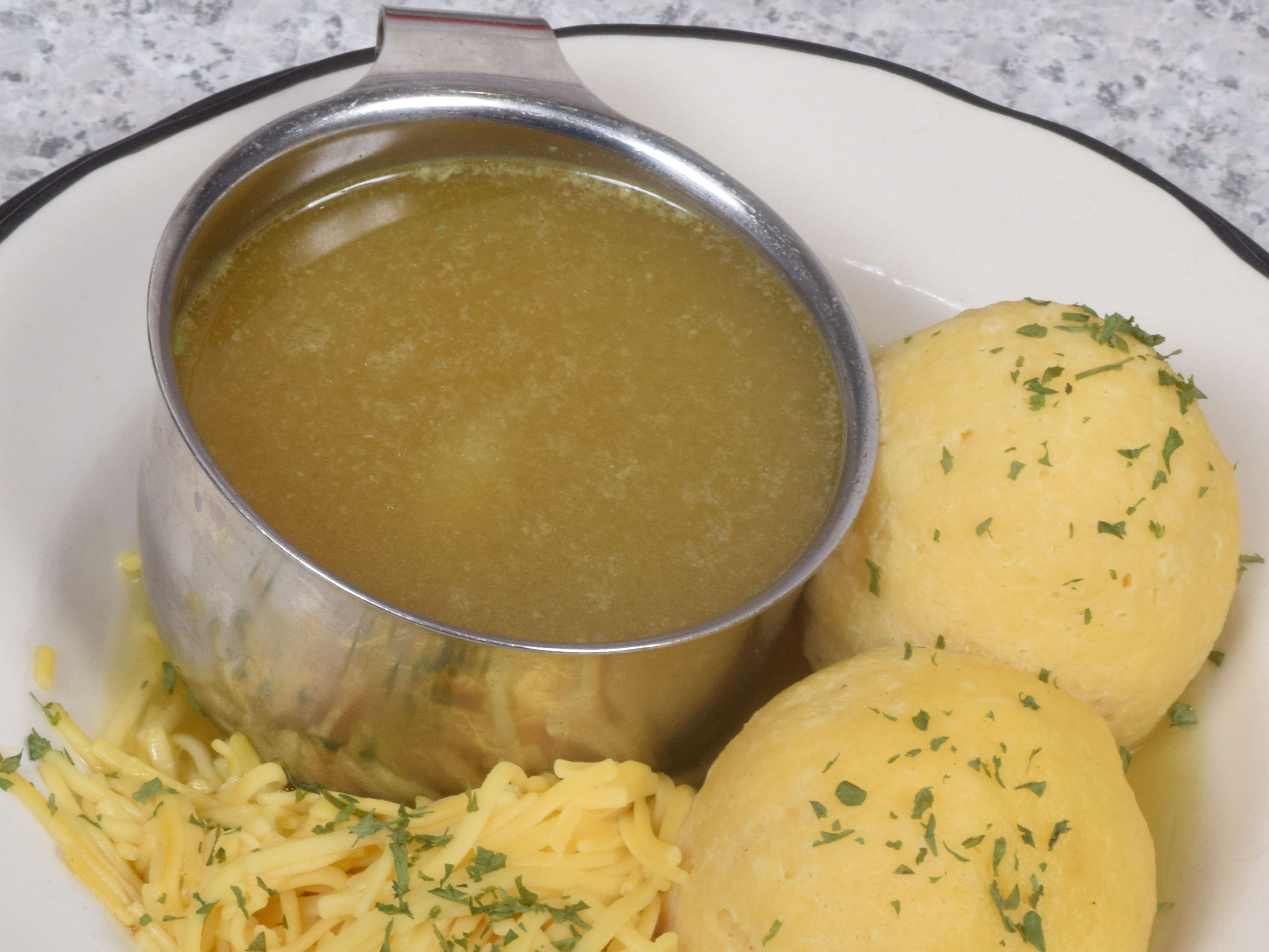 Order Consomme with Matzoh Ball food online from Epstein's of Yonkers store, Yonkers on bringmethat.com