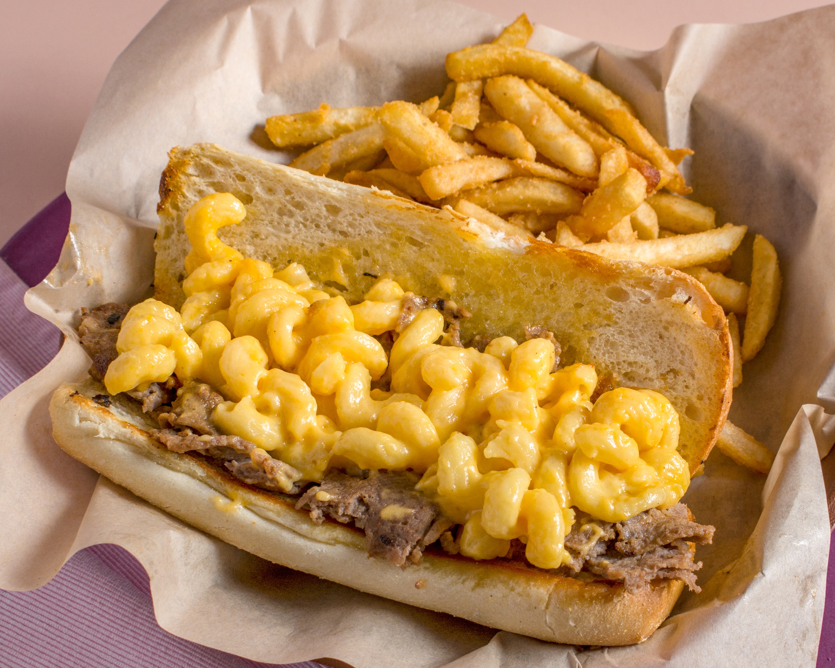 Order Mac N Cheesesteak food online from MELTology store, Middle Island on bringmethat.com