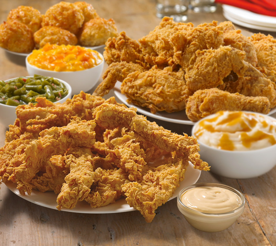 Order 9 Pieces Mixed Chicken & 12 Piece Texas Tenders™ Meal food online from Church Chicken store, El Paso on bringmethat.com