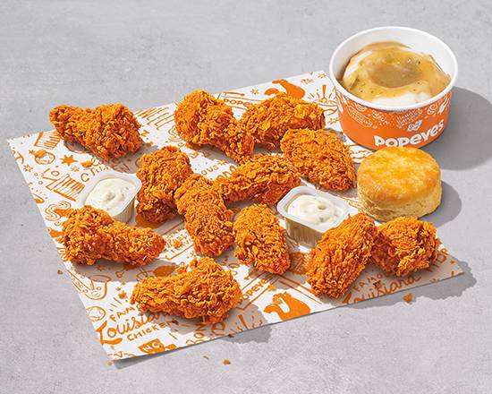 Order NEW 12PC Ghost Pepper Wings Dinner food online from Popeyes Louisiana Kitchen store, Dale City on bringmethat.com
