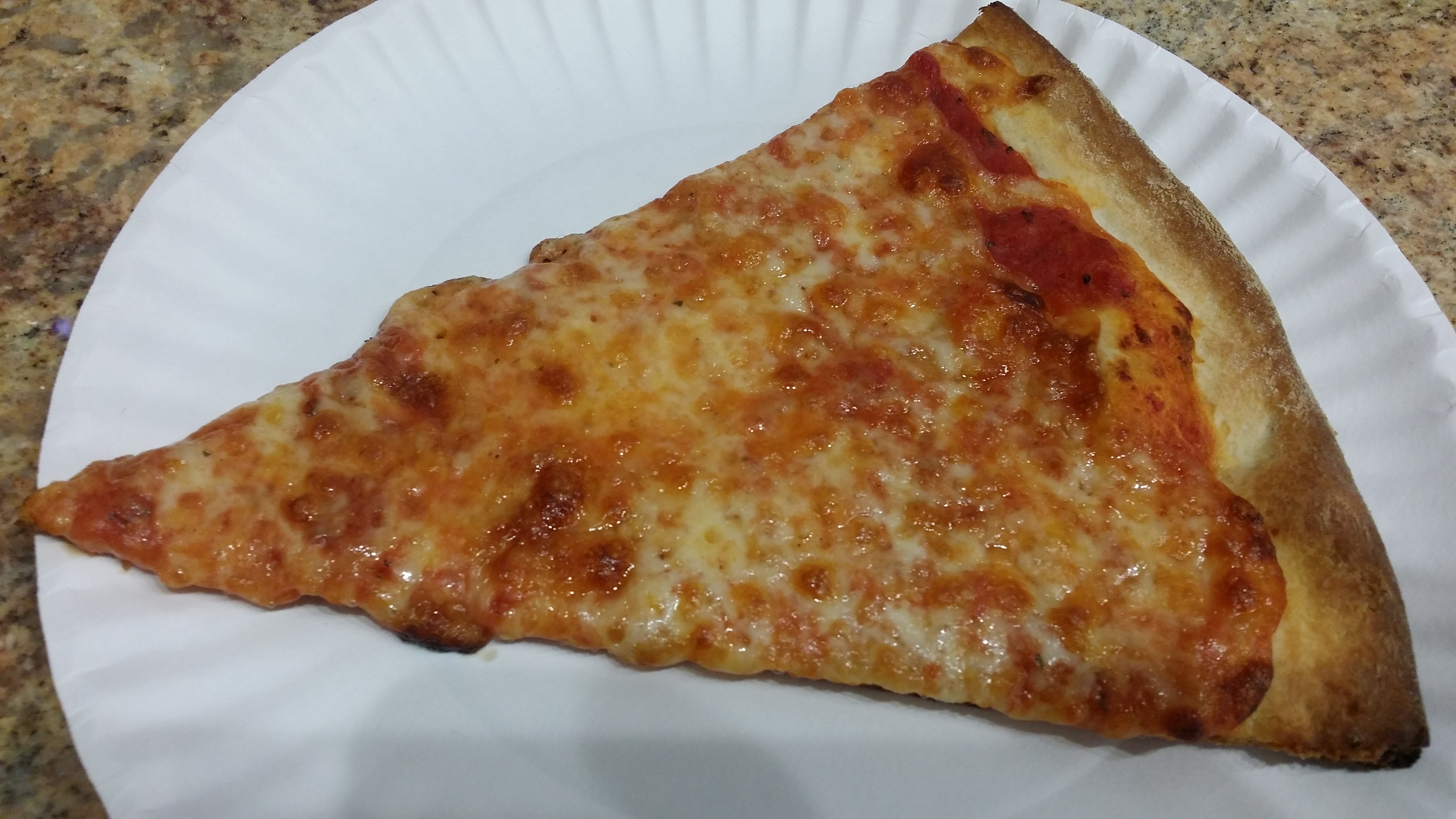 Order Regular Cheese Pizza by the Slice food online from My Family Pizza store, Staten Island on bringmethat.com