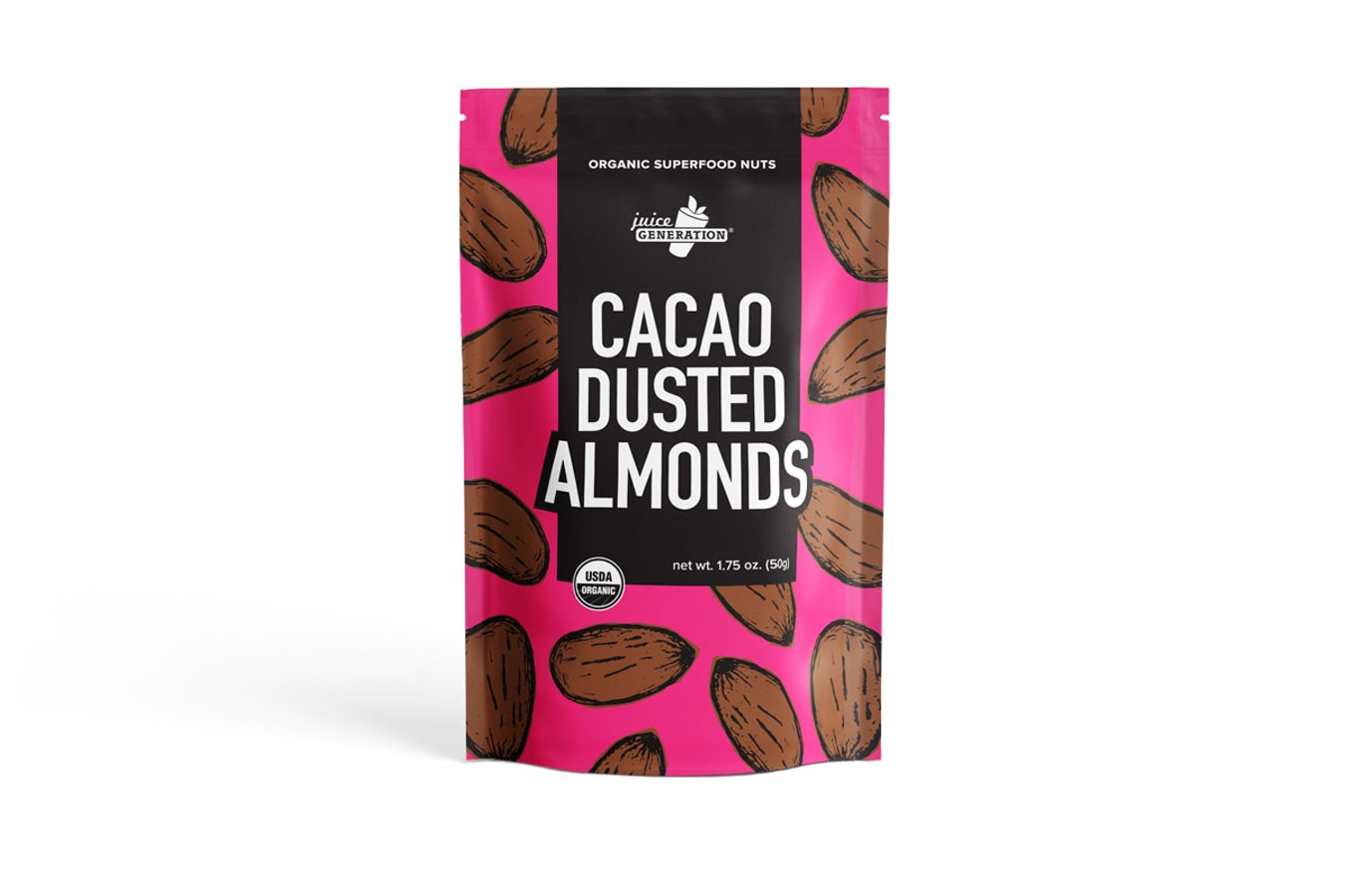 Order Cacao Dusted Almonds food online from Juice Generation store, Williamsburg on bringmethat.com