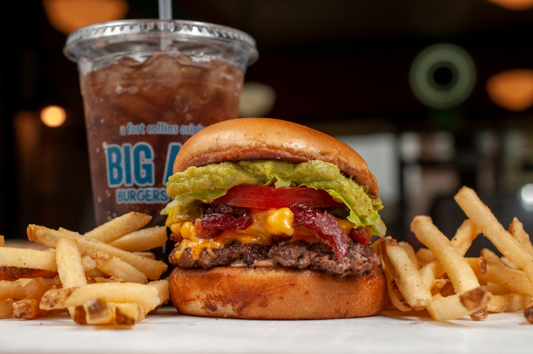 Order Bacon-Guacomole Burger Combo food online from Big Al Burgers & Dogs store, Fort Collins on bringmethat.com