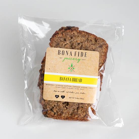 Order Banana Bread food online from Bona Fide Juicery store, Appleton on bringmethat.com