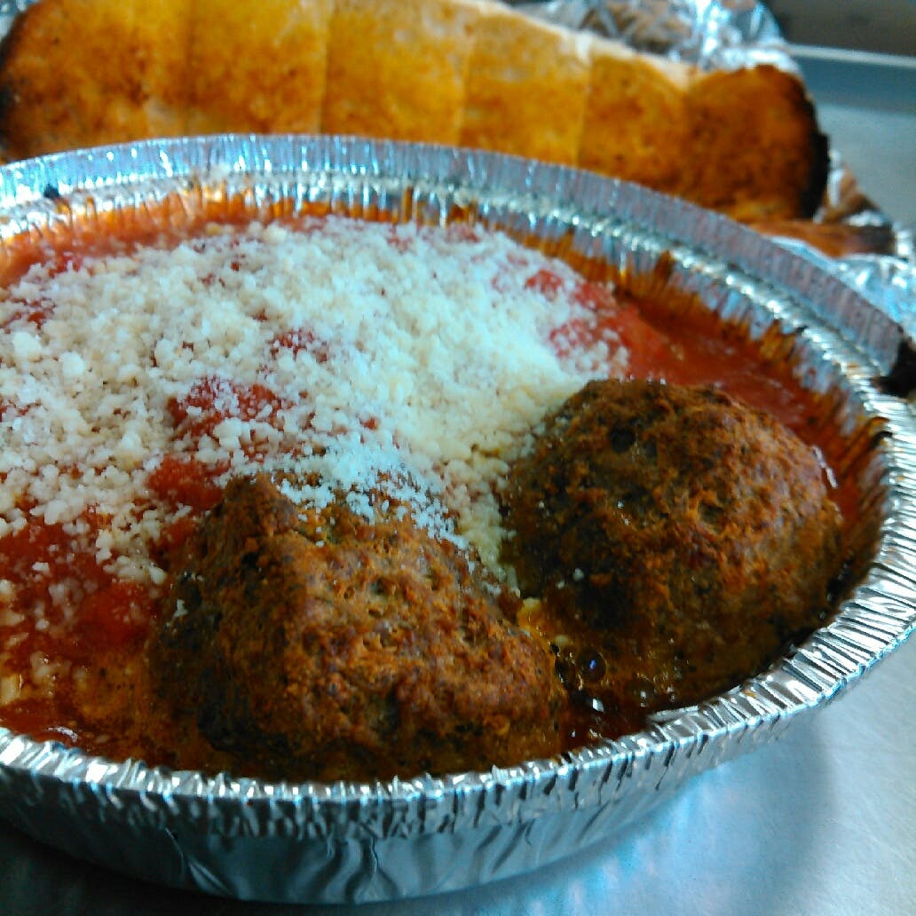 Order Spaghetti & Meatballs - Dinner food online from Three Brothers Pizza store, Lowell on bringmethat.com