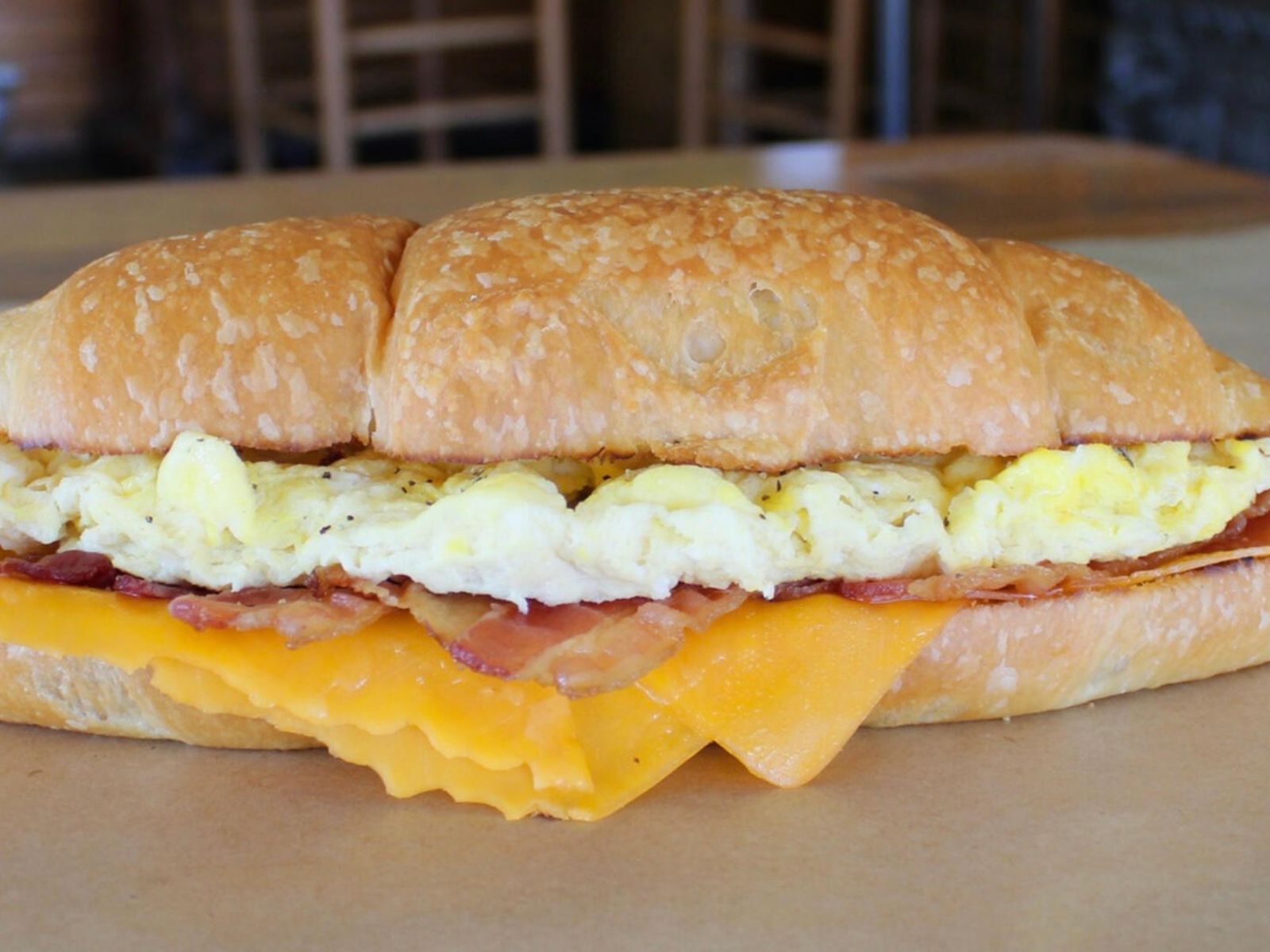 Order Breakfast Croissant food online from The Great Outdoors Sub Shop store, Fort Worth on bringmethat.com