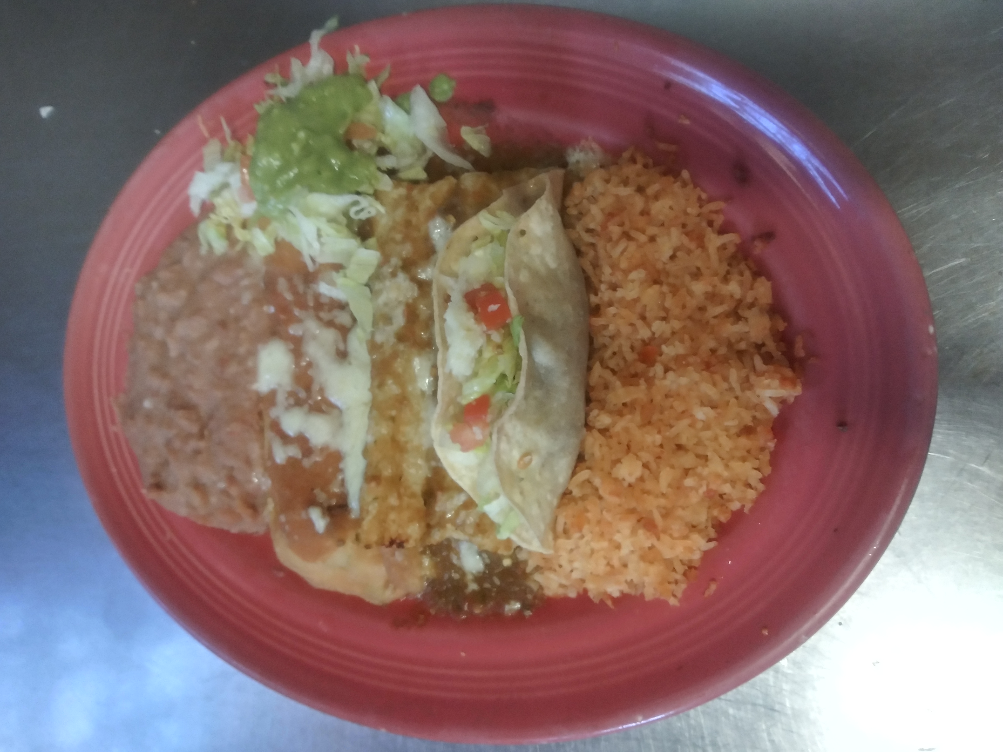 Order #21 Mexican Plate Special food online from G and R Restaurant store, El Paso on bringmethat.com