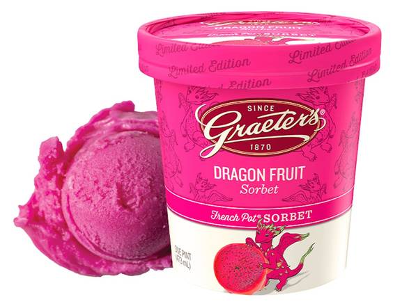 Order Dragon Fruit Sorbet - Pint food online from Graeter's Ice Cream store, Dayton on bringmethat.com