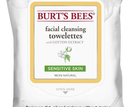 Order Burt's Bees Sensitive Skin Facial Wipes (30 ct) food online from Kozanian Ranch Market store, Glendale on bringmethat.com