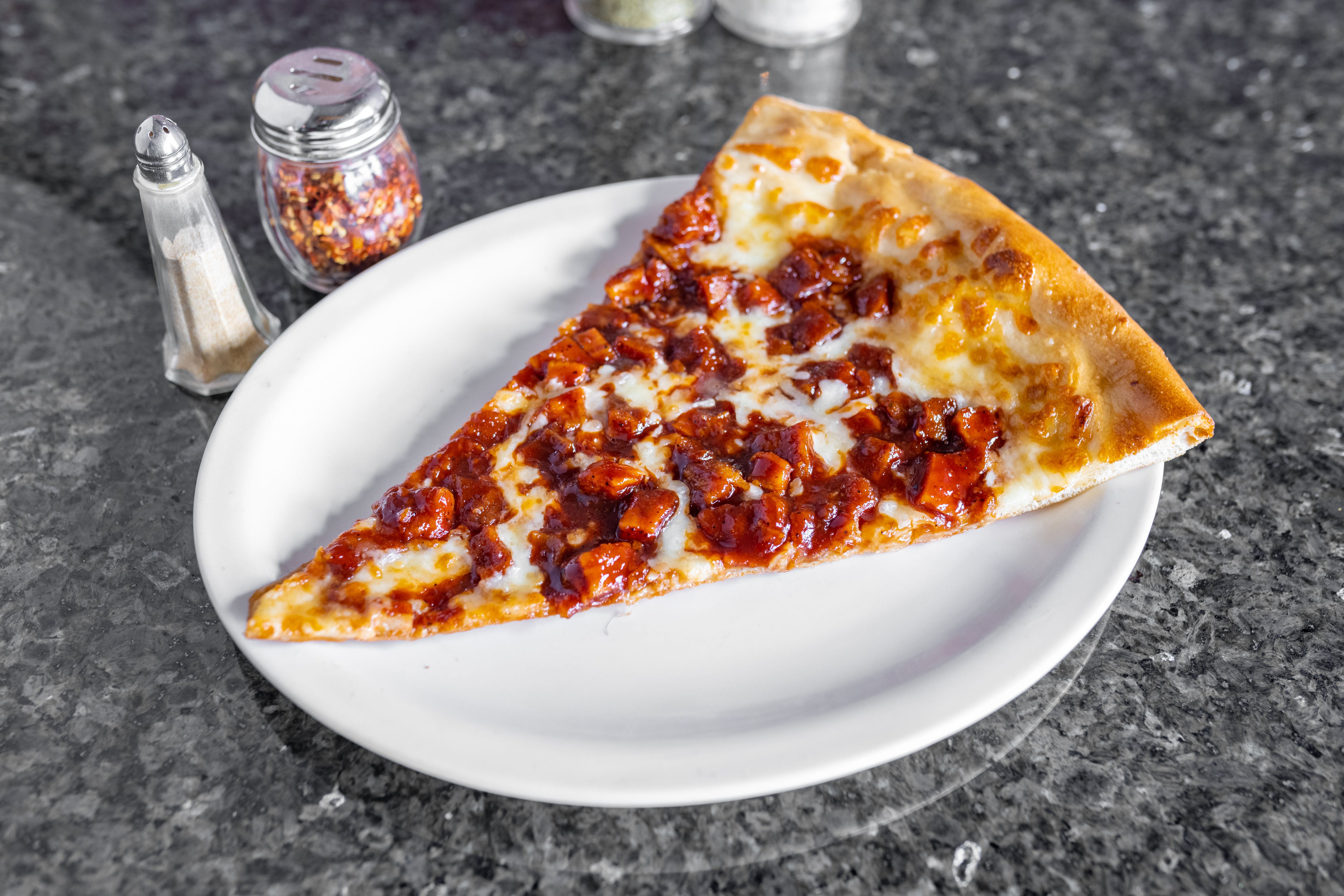 Order BBQ Chicken Pizza - Personal 12" food online from John's Of Arthur Ave Restaurant store, Middletown on bringmethat.com