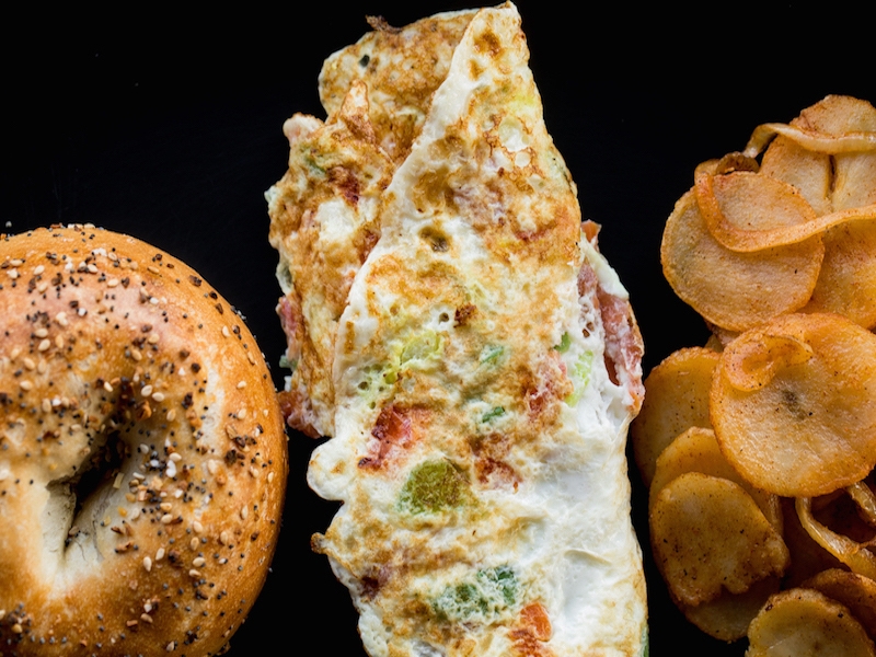 Order Egg White + Veggie Omelet food online from THB Bagelry + Deli of Columbia store, Columbia on bringmethat.com
