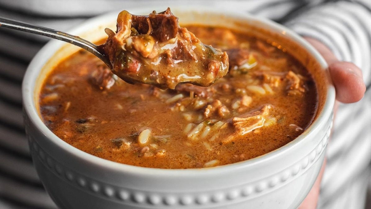 Order Gumbo (Creole Style) Small food online from Bonfire Wings store, Houston on bringmethat.com